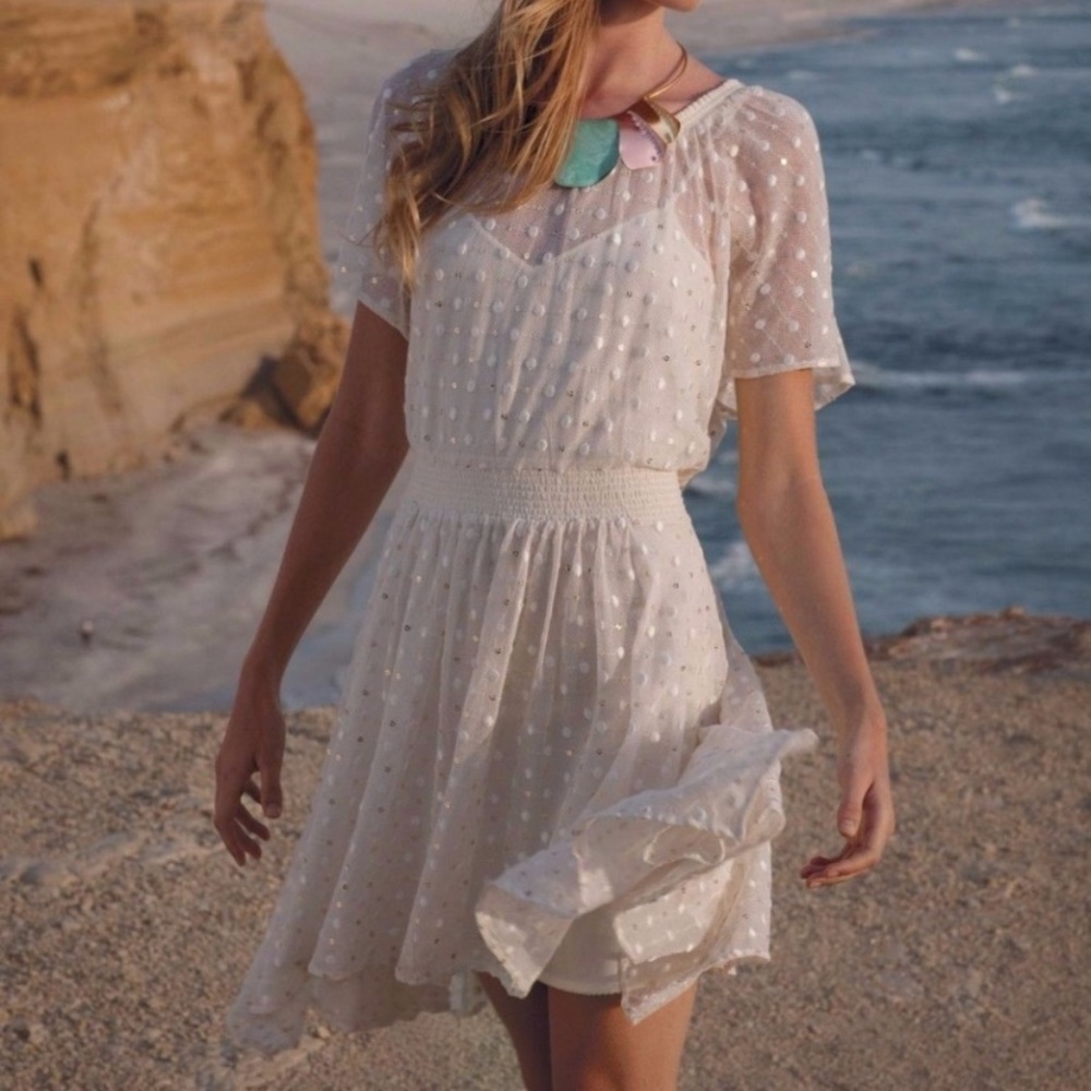 ANTHROPOLOGIE | Leifnotes DOT GLEAM Lace Dress